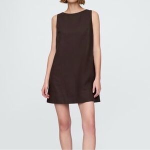 GAP Sleeveless Mini Dress in Rich Brown size L Tall